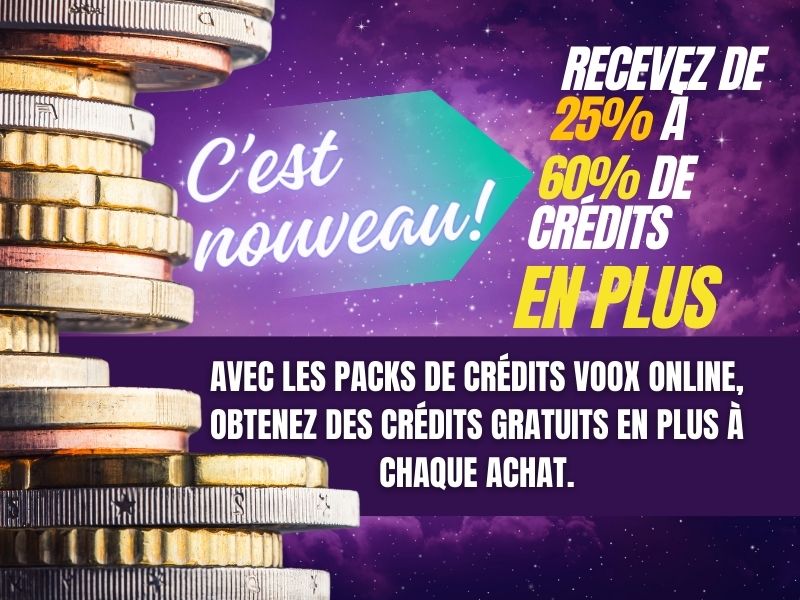 Crédits de voyance offerts